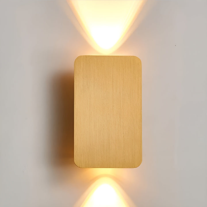 Dual beam LED wall light, showcasing modern aesthetics and efficient illumination