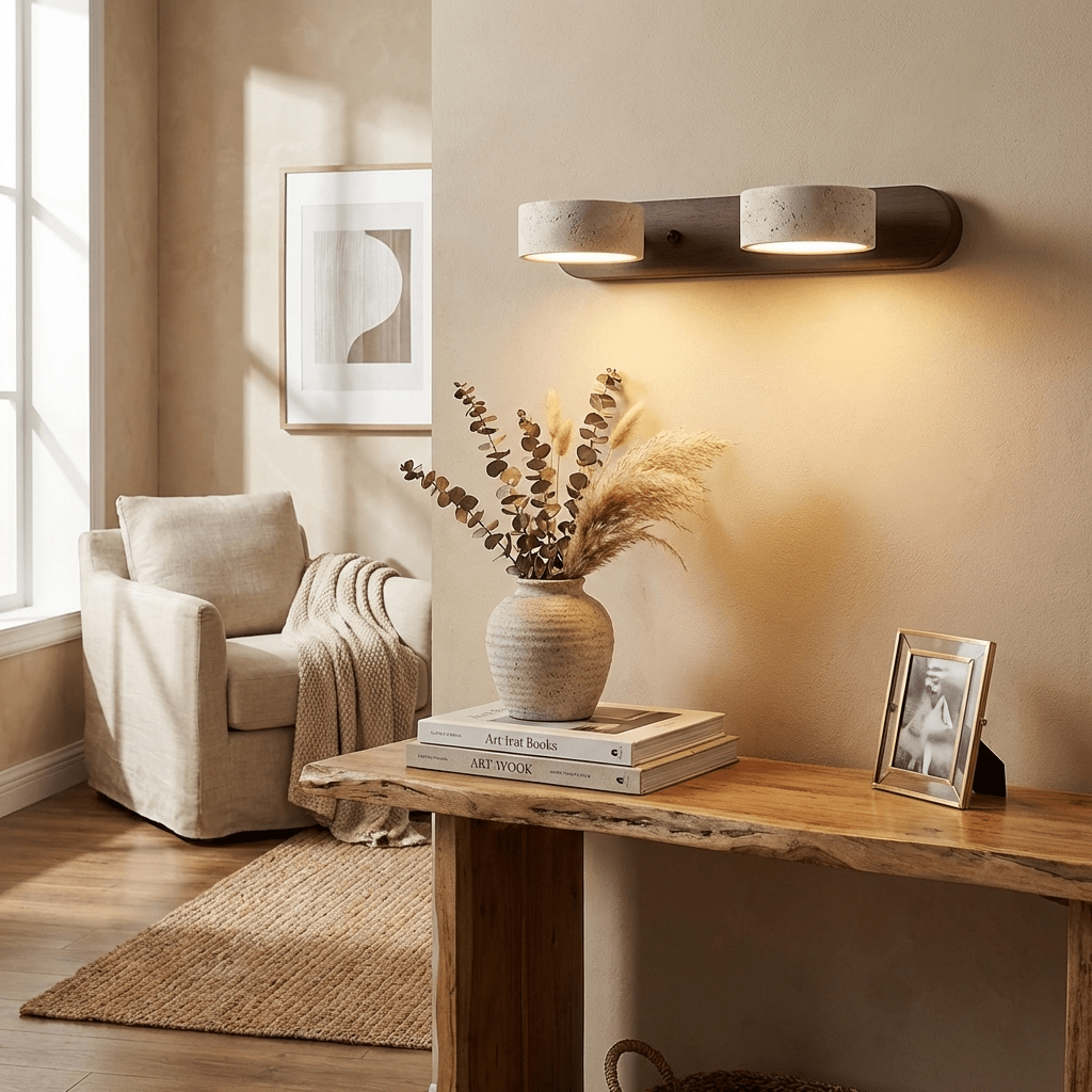 Elegant dimmable LED wall lamp, ideal for creating a relaxing bedroom mood.