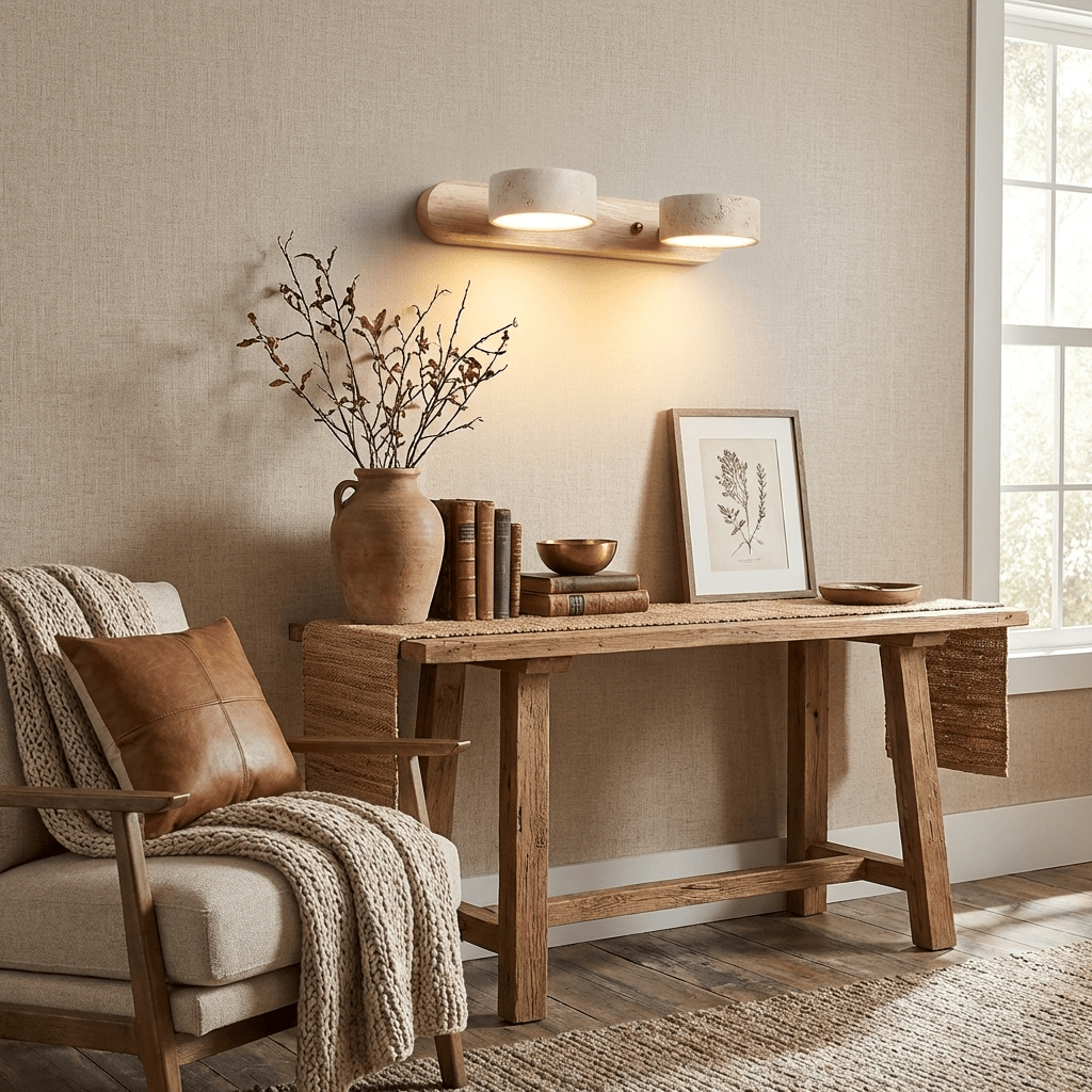 Contemporary LED wall light, perfect ambient glow for any modern space.