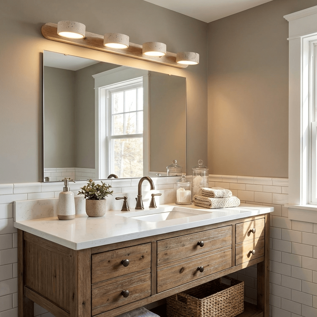 Modern LED wall light, elegant and versatile for diverse home interiors.