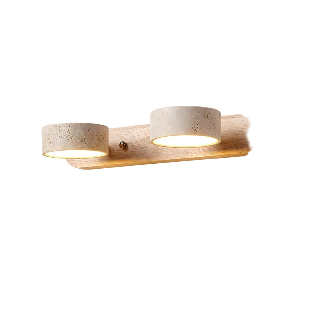 Sleek LED wall lamp, dimmable feature for perfect bedroom accent lighting.