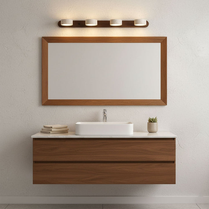 Dimmable LED wall fixture, ambient and versatile for interior design projects.