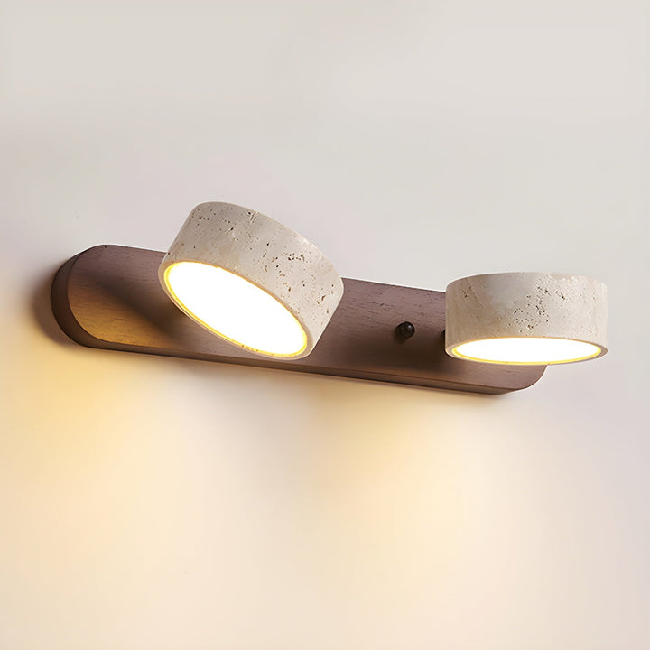 Modern dimmable LED wall light, ideal for creating dynamic living room scenes.