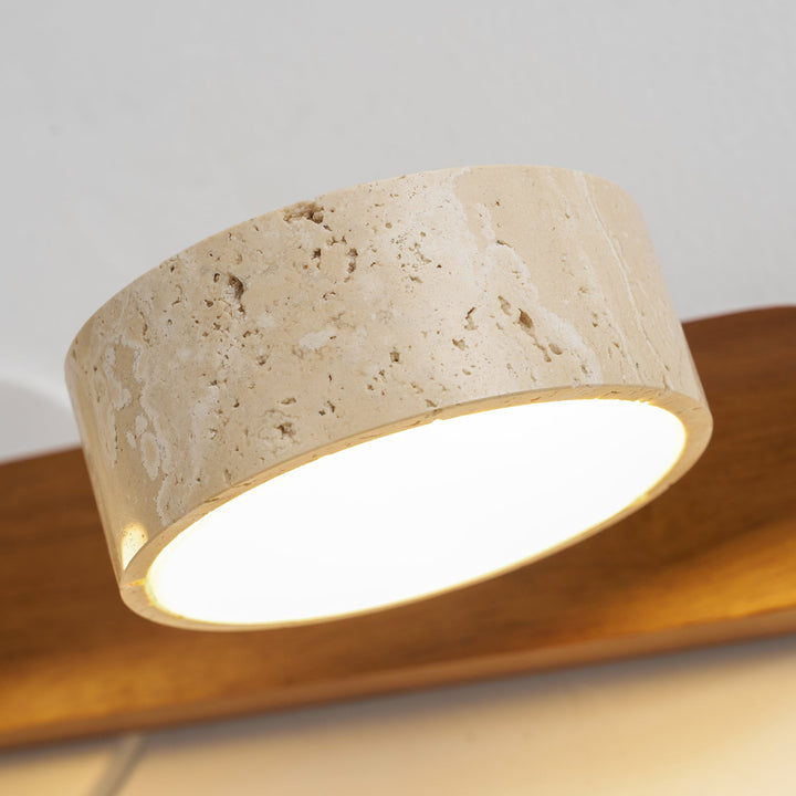 Contemporary LED wall fixture, elegant for refined living room lighting.
