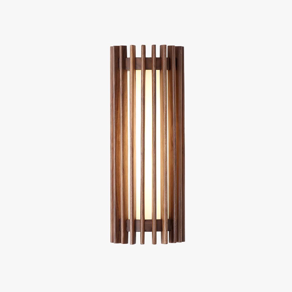 Sophisticated LED wall light, wood and acrylic diffuser, for subtle yet effective illumination.