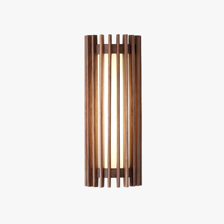 Sophisticated LED wall light, wood and acrylic diffuser, for subtle yet effective illumination.