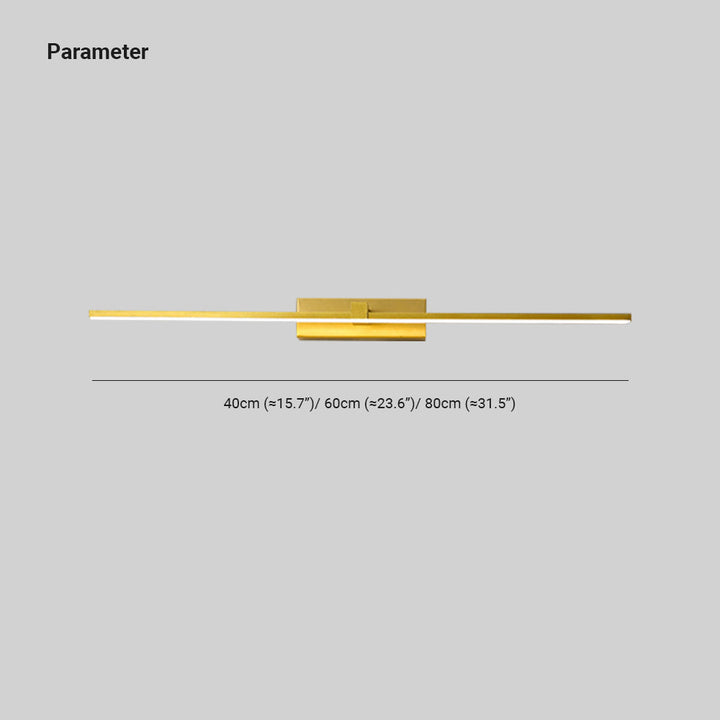 White linear LED wall light, hardwired for modern bedroom or bathroom ambiance.