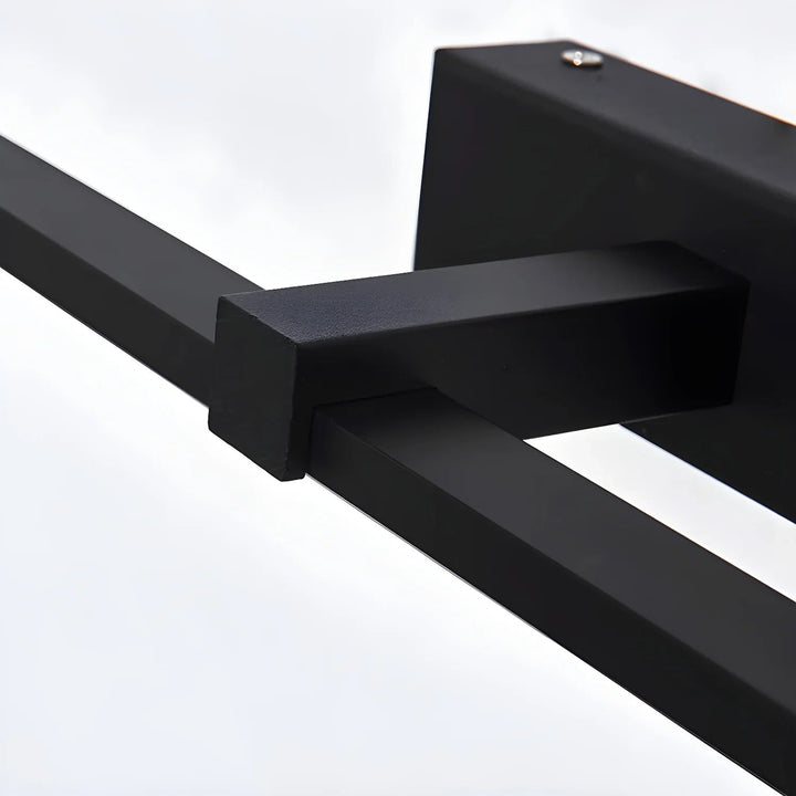 Adjustable color linear LED wall fixture, ideal for modern bathroom vanity lighting.