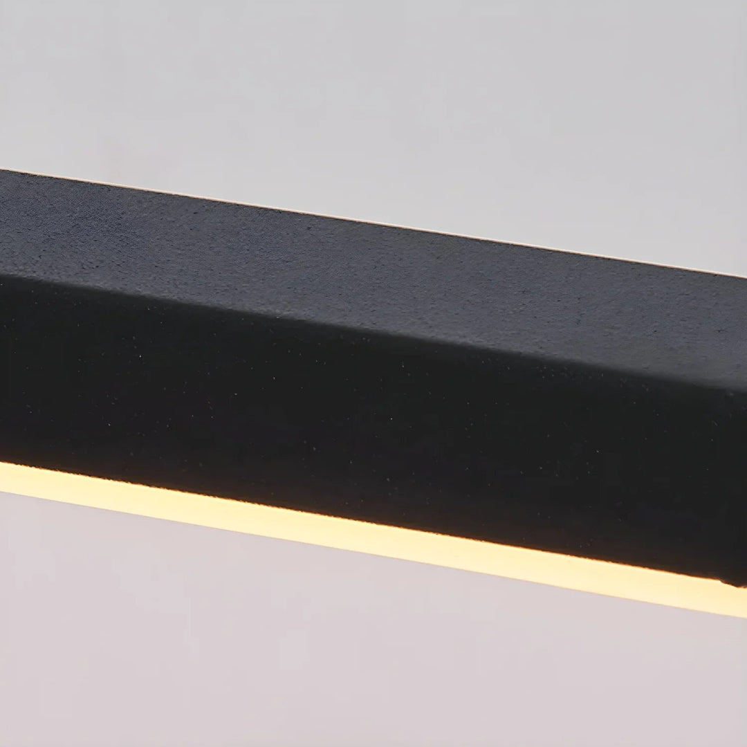 Contemporary linear LED lighting fixture for bathroom and bedroom, modern style.