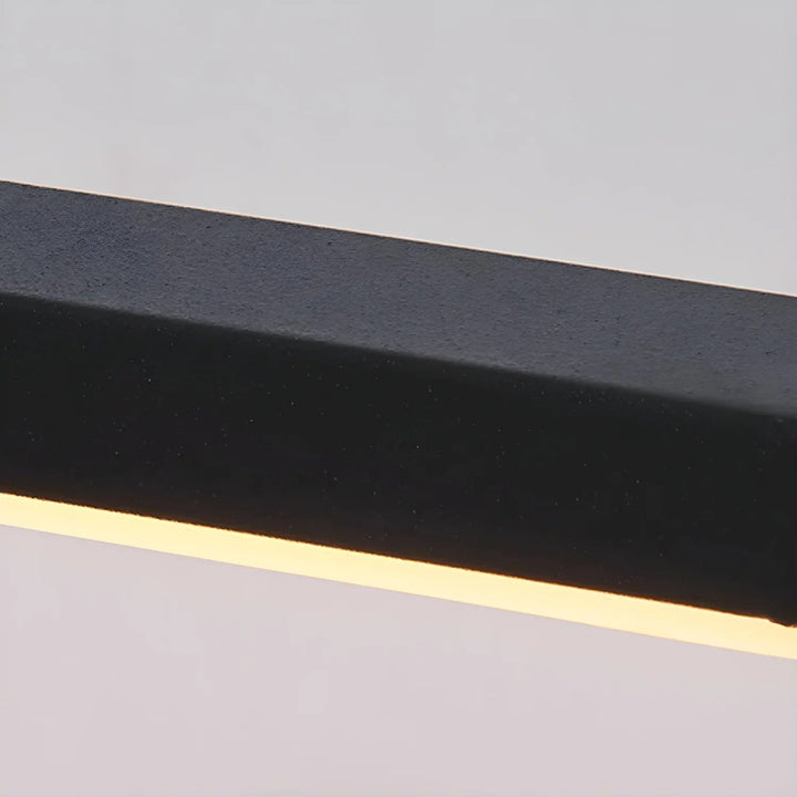 Contemporary linear LED lighting fixture for bathroom and bedroom, modern style.