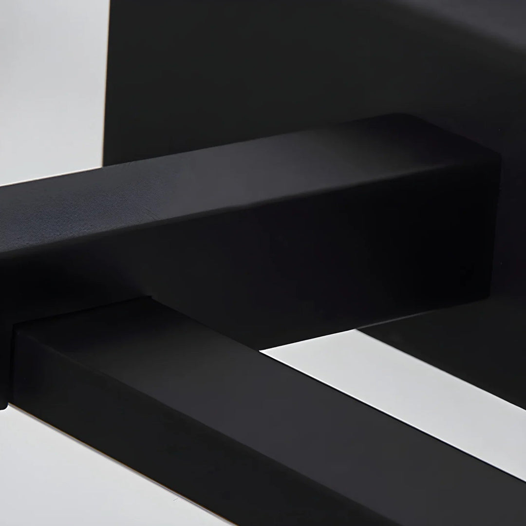 Black modern linear LED wall sconce for contemporary bedroom lighting.