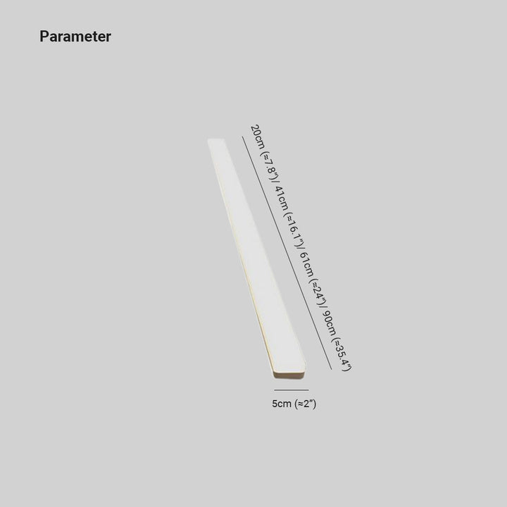 Minimalist linear LED wall lamp for modern bathroom vanity and mirror lighting.
