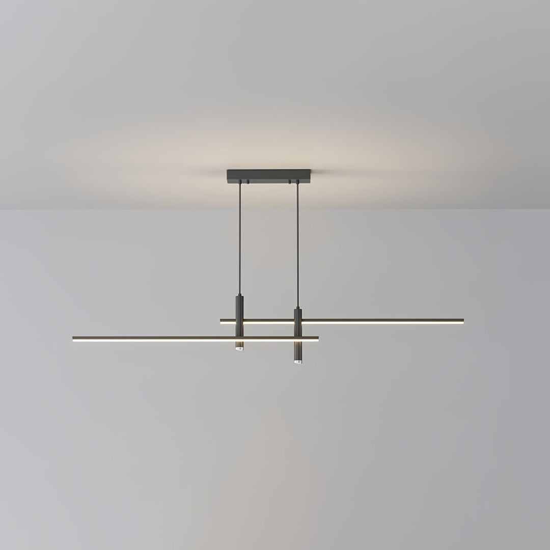 Adjustable modern linear pendant, LED ceiling light for modern home decor.