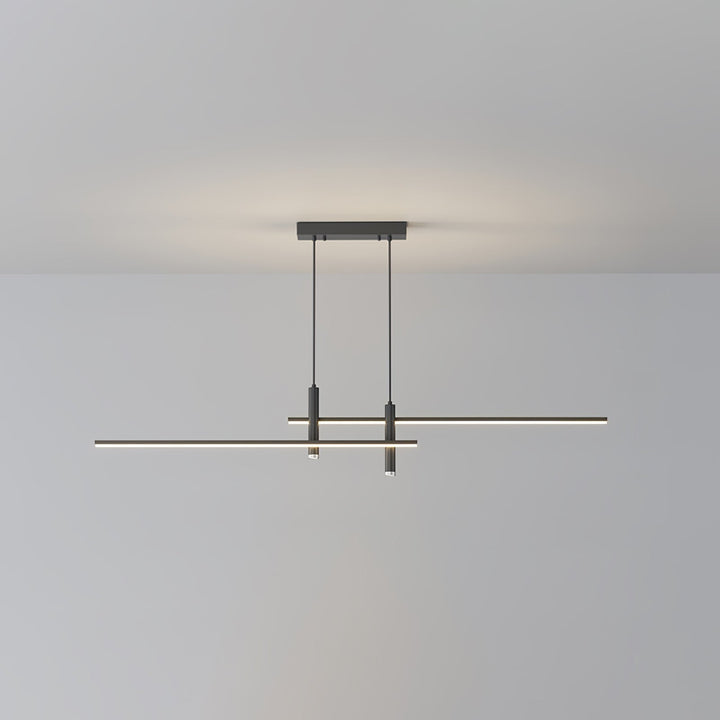 Adjustable modern linear pendant, LED ceiling light for modern home decor.
