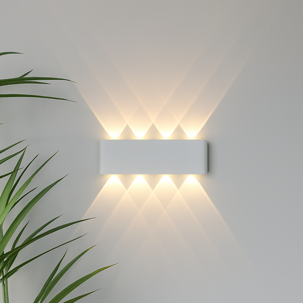 Energy-efficient minimalist LED wall light, perfect for adding modern flair to any space.