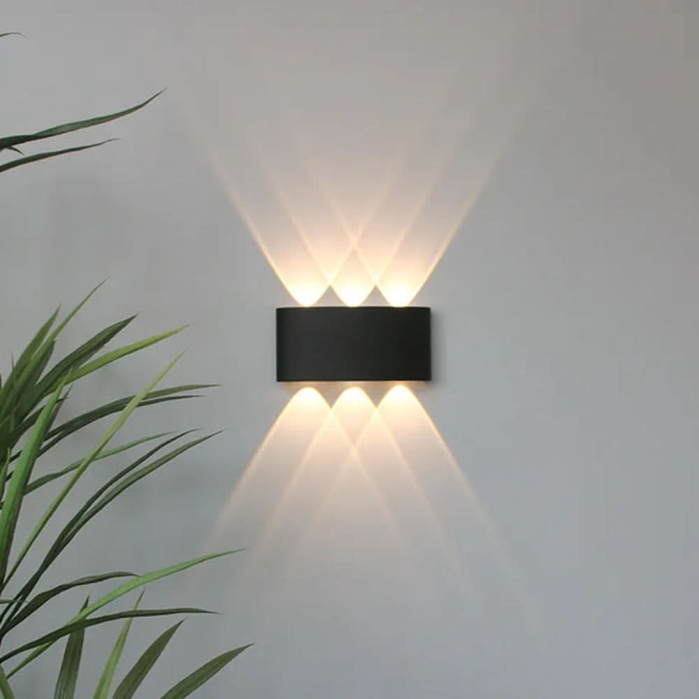 Outdoor minimalist LED fixture, ideal as a patio light or garden accent lighting.