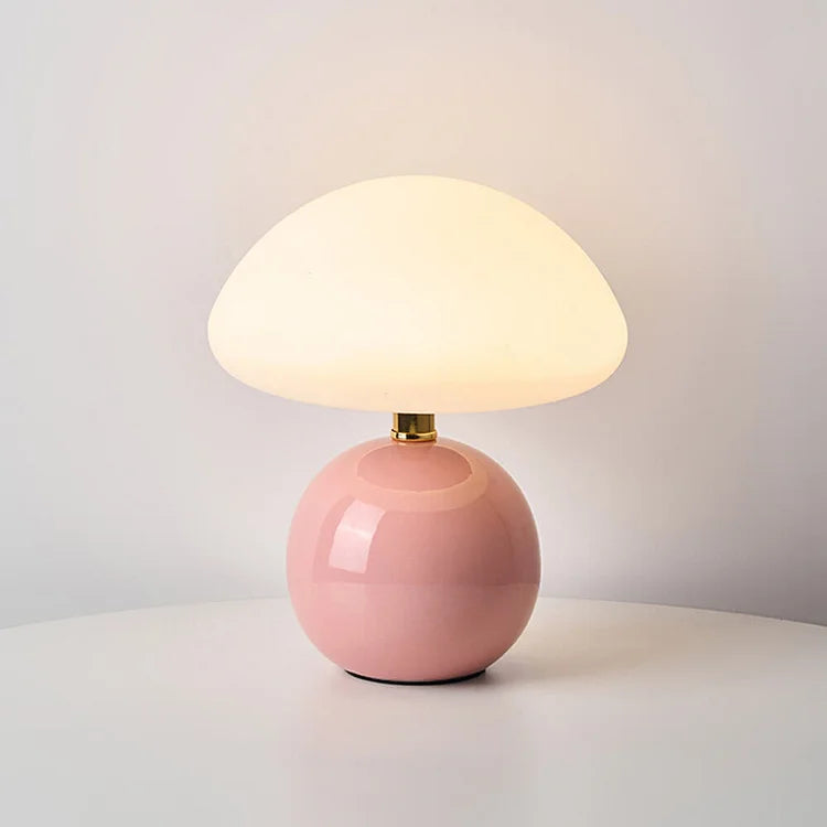 Perfect nightstand mushroom lamp, adjustable LED colors for reading or creating relaxing ambiance.