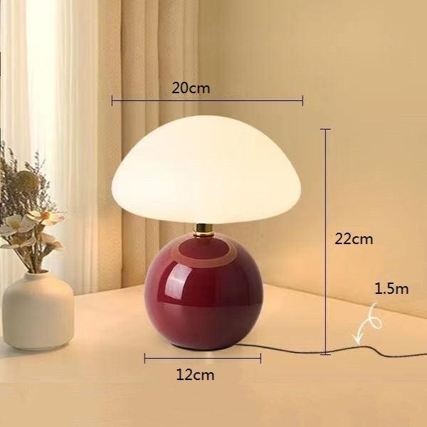 Eye-catching modern mushroom table lamp, adjustable LED colors, elevates any room's decor instantly.