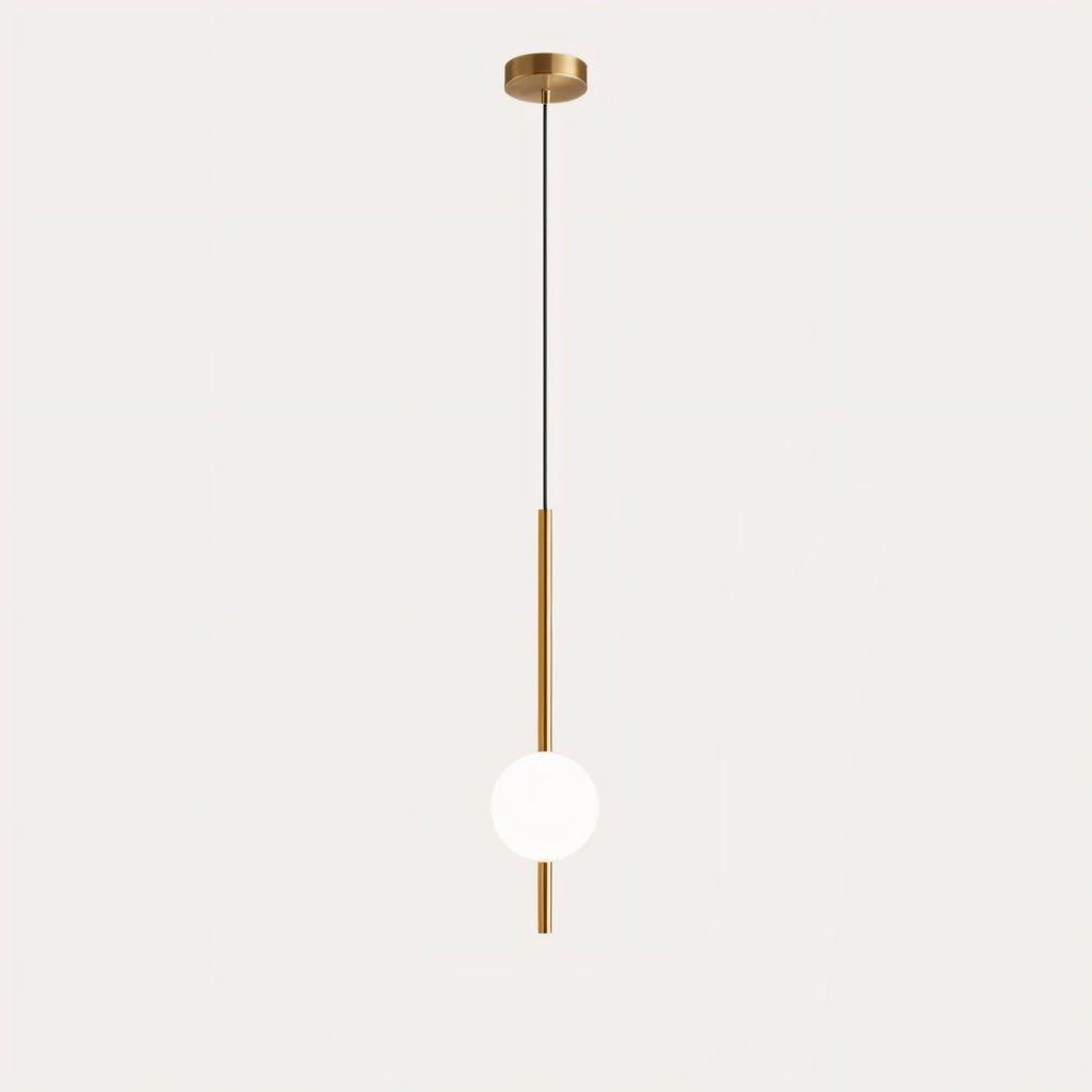 Designer modern Nordic LED pendant light, black & brass, ideal ceiling lamp for stylish homes.