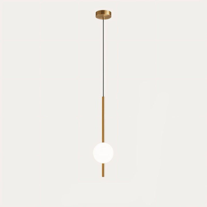 Designer modern Nordic LED pendant light, black & brass, ideal ceiling lamp for stylish homes.