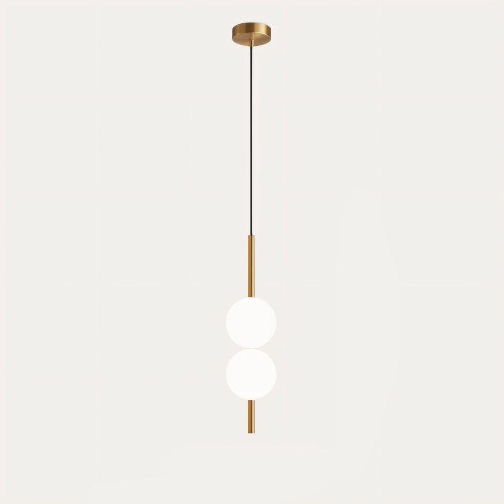 Bright modern Nordic black LED pendant light with brass accents, excellent home illumination.