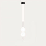 1 Light - 2 Balls - Black - 3.9" X 22"