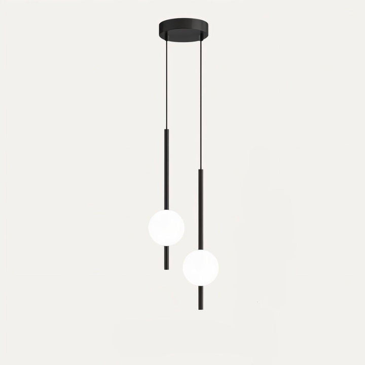Elegant black & brass modern Nordic LED pendant light, perfect for contemporary home illumination.