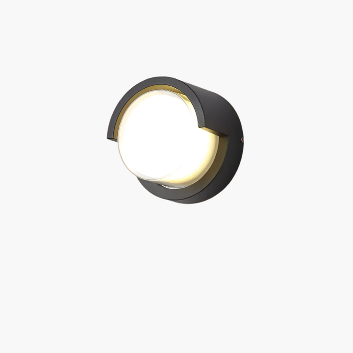Modern LED outdoor wall lamp with motion sensor. Weatherproof design, perfect for security and exterior lighting.