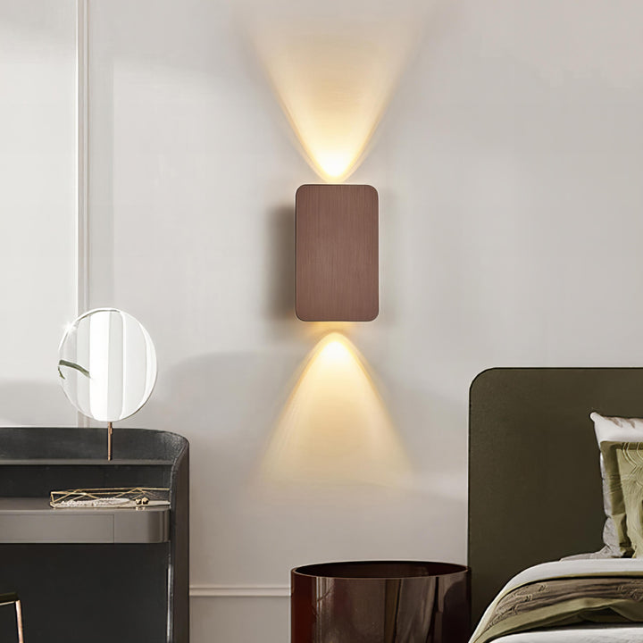Decorative black rectangular LED lamp for modern home decor and accent lighting.