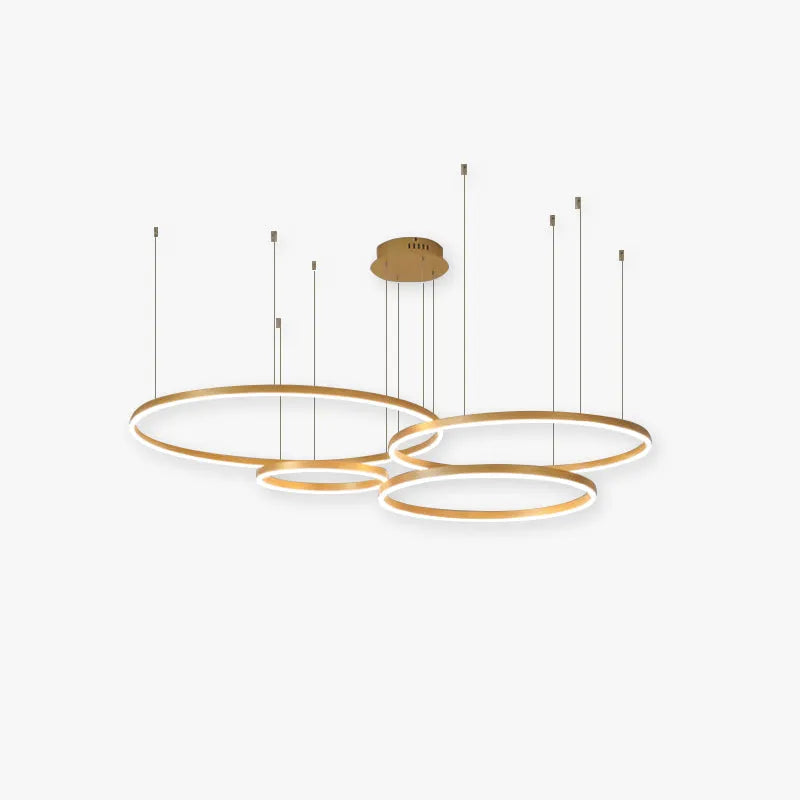 Modern Ring LED Pendant Light for contemporary living rooms.