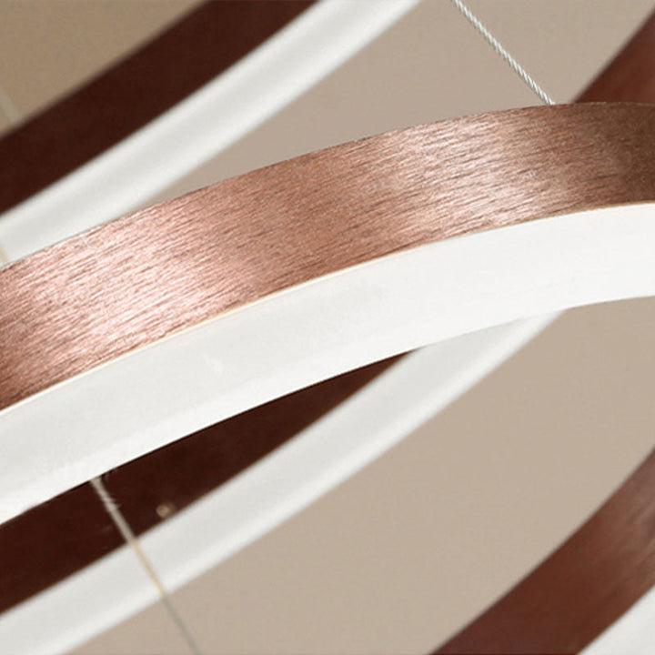 Stylish ring light fixture, ideal for entryway or hallway.
