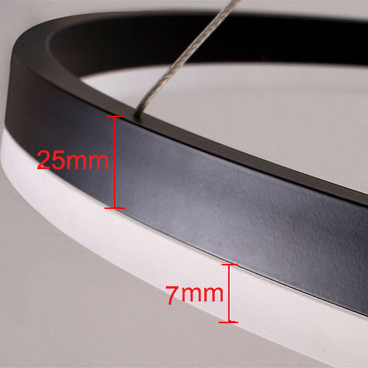 Sleek LED ring light for minimalist contemporary living.