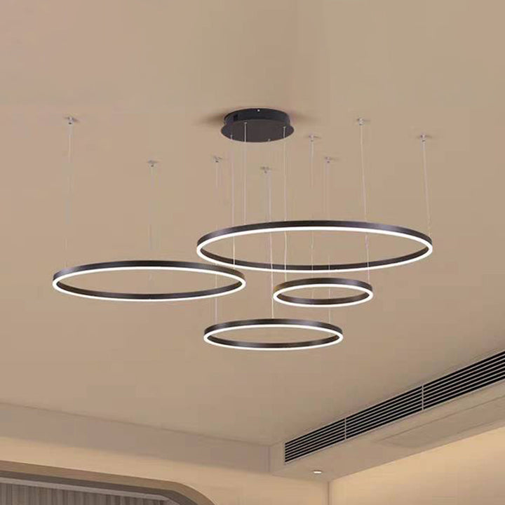 Stylish contemporary ring ceiling light, elevating home design.