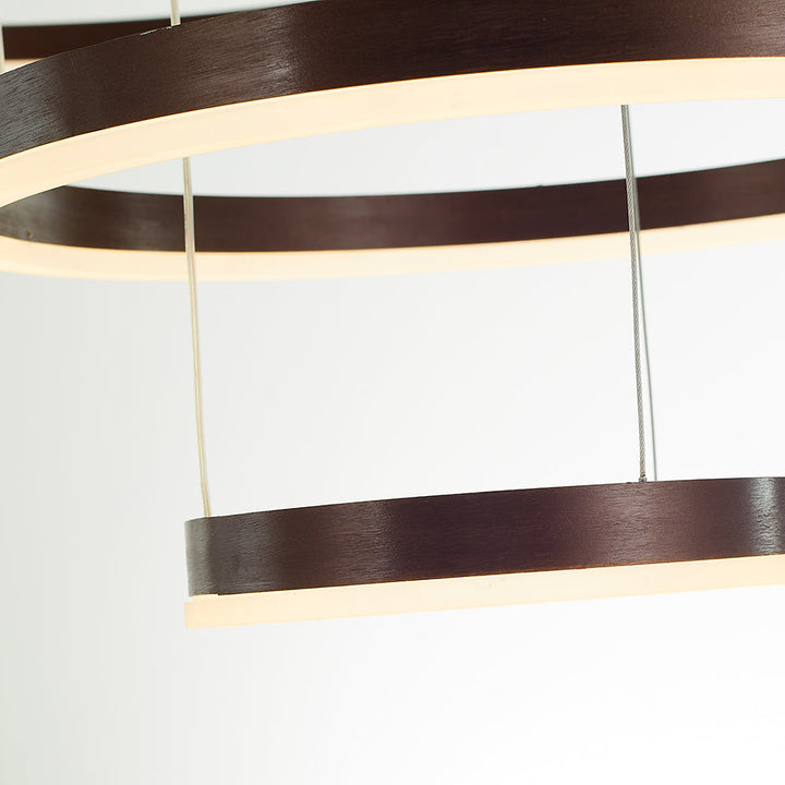 Bright ring ceiling light for open-plan contemporary homes.