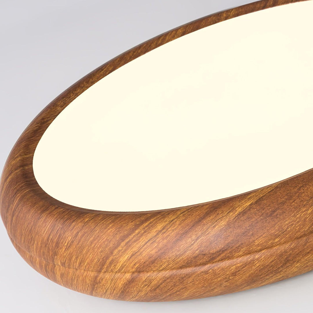Dimmable LED round flush mount for bedrooms, modern style, warm to cold light.