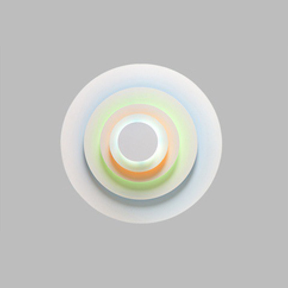 Sleek round LED indoor wall lamp, perfect modern accent light for any room.
