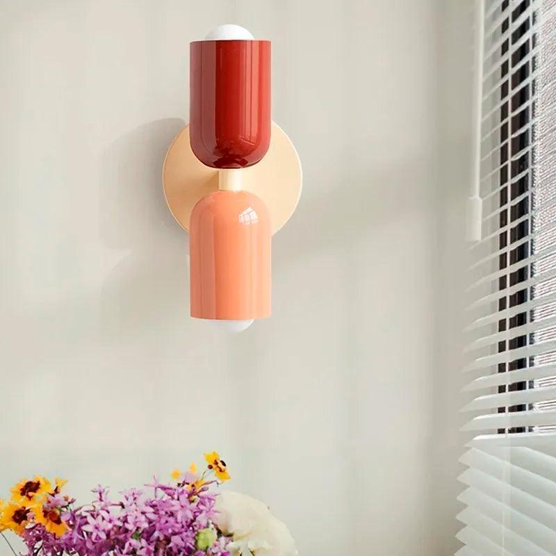 Elegant glass wall lamp featuring a modern Scandinavian aesthetic.