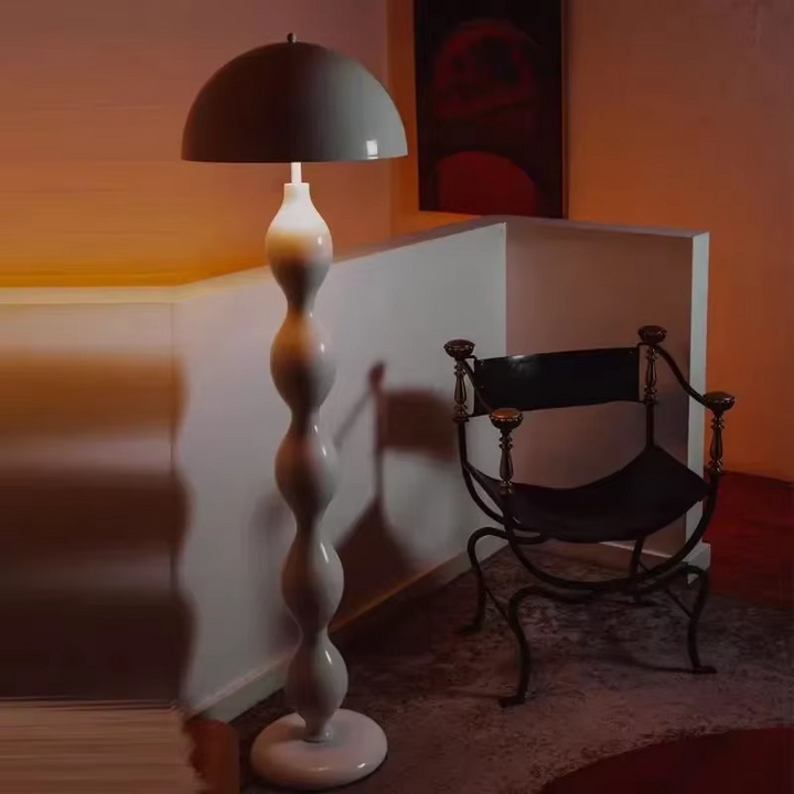 Slim profile floor lamp. Scandinavian minimalist design, ambient LED lighting for modern living.