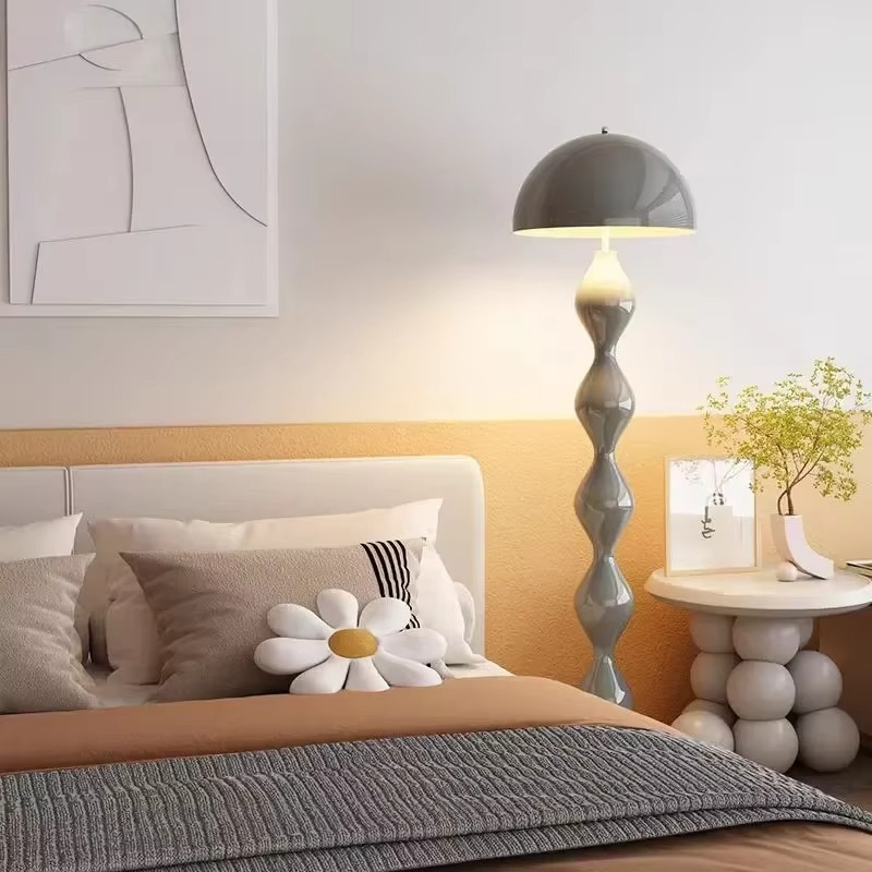 Modern accent floor lamp. Scandinavian style LED light, perfect for creating an ambient glow.