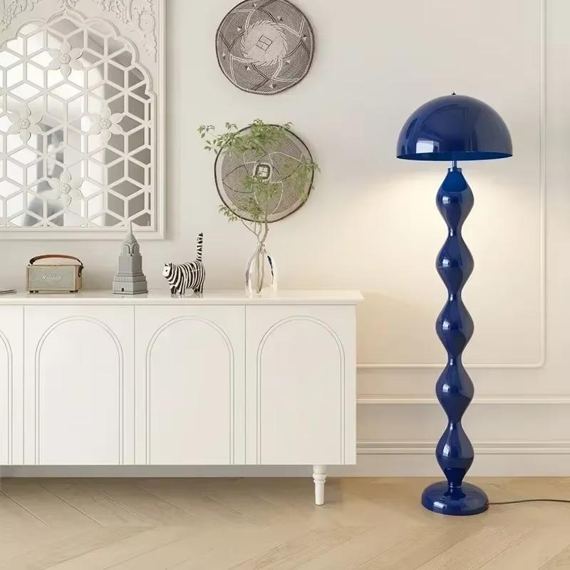Sleek Scandinavian floor lamp. Modern minimalist design with LED ambient light, perfect home decor accent.