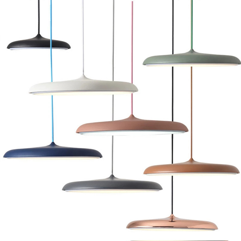Bright LED ceiling fixture, Scandinavian style, perfect for contemporary kitchens.