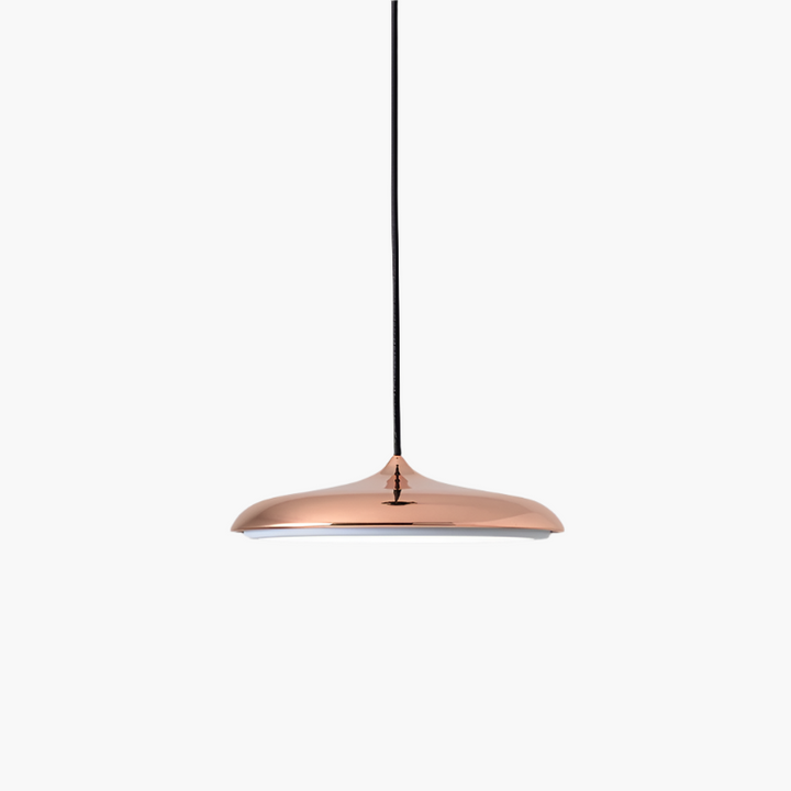 Contemporary LED ceiling lamp, Scandinavian design, brightens modern living spaces.