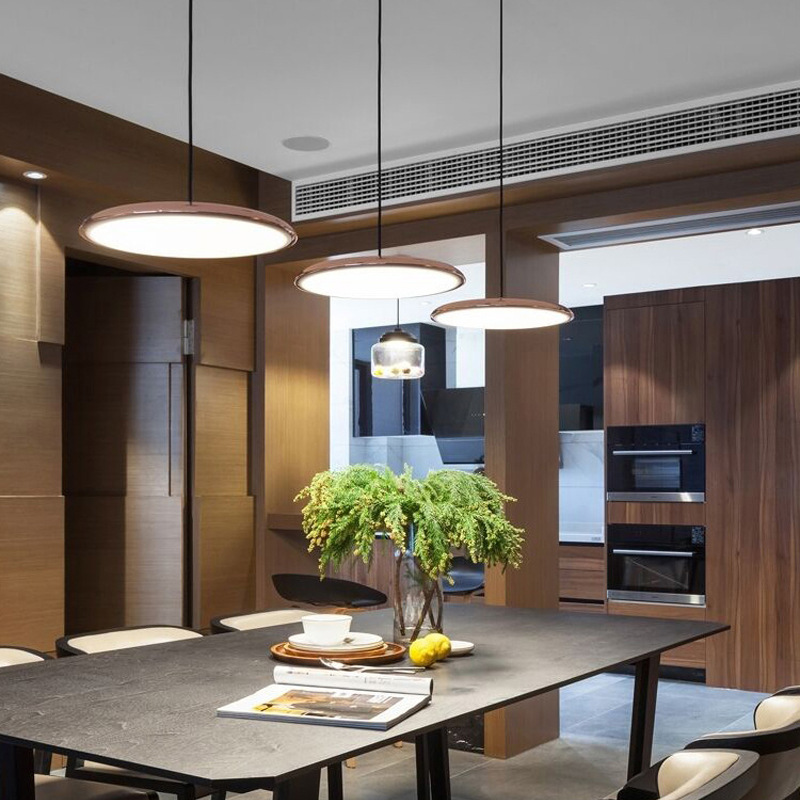 Minimalist Scandinavian LED lamp, ideal modern home decor ceiling fixture.