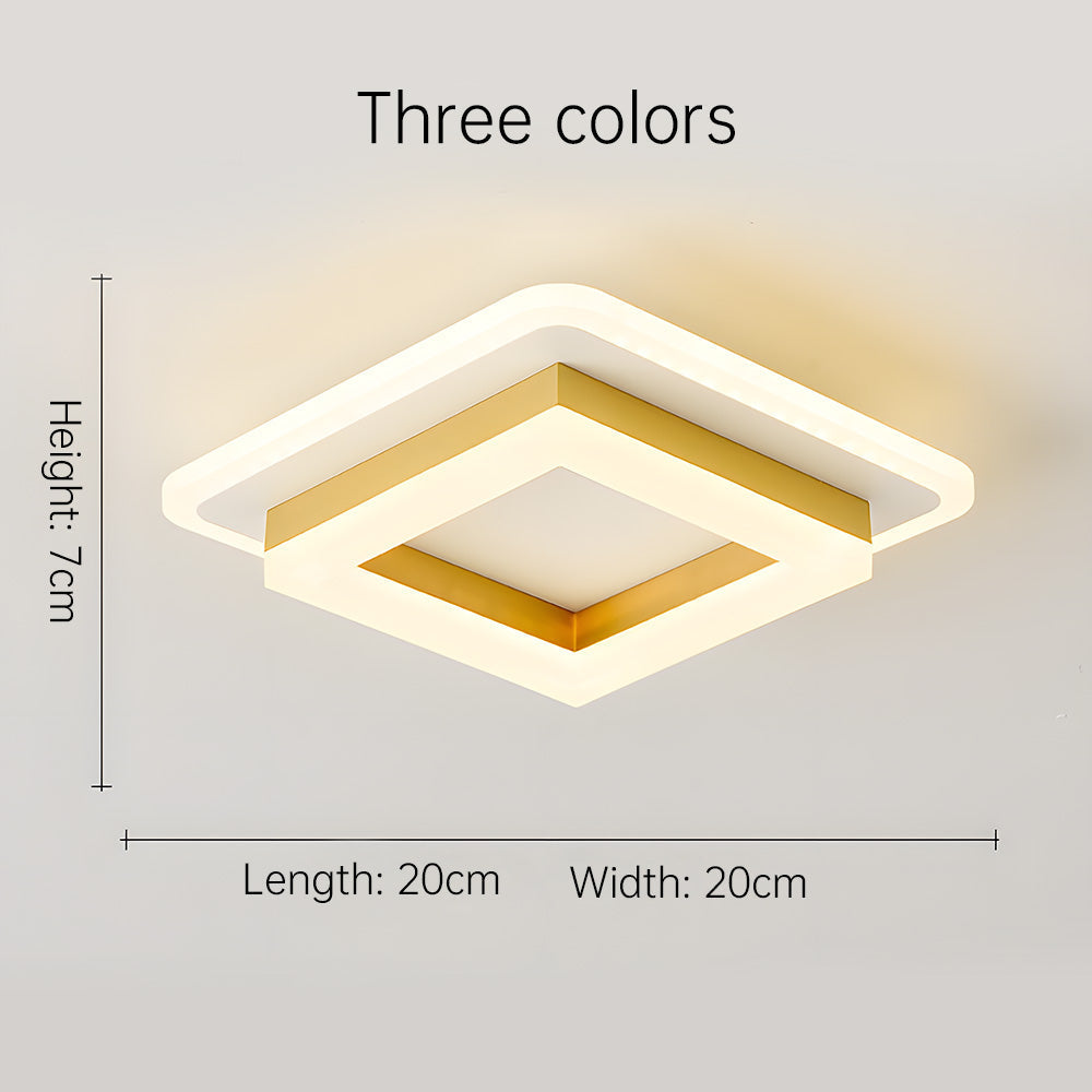 Minimalist modern LED ceiling light, perfect for energy-efficient home decor & interior lighting.