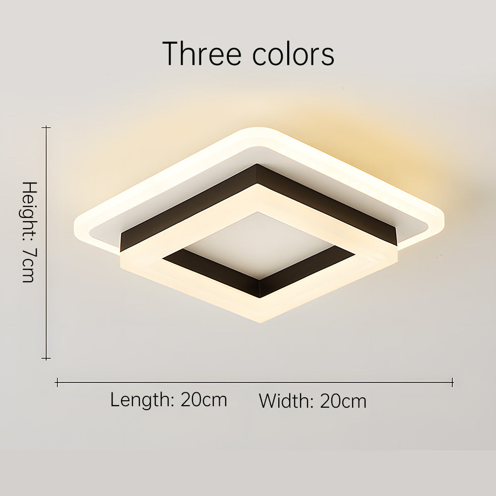 Modern LED ceiling light, provides adjustable, energy-efficient lighting for any home decor style.