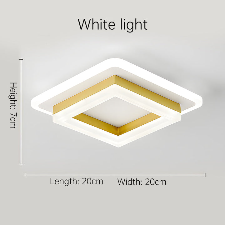 Stylish square LED ceiling light, a modern lighting fixture enhancing any contemporary home.