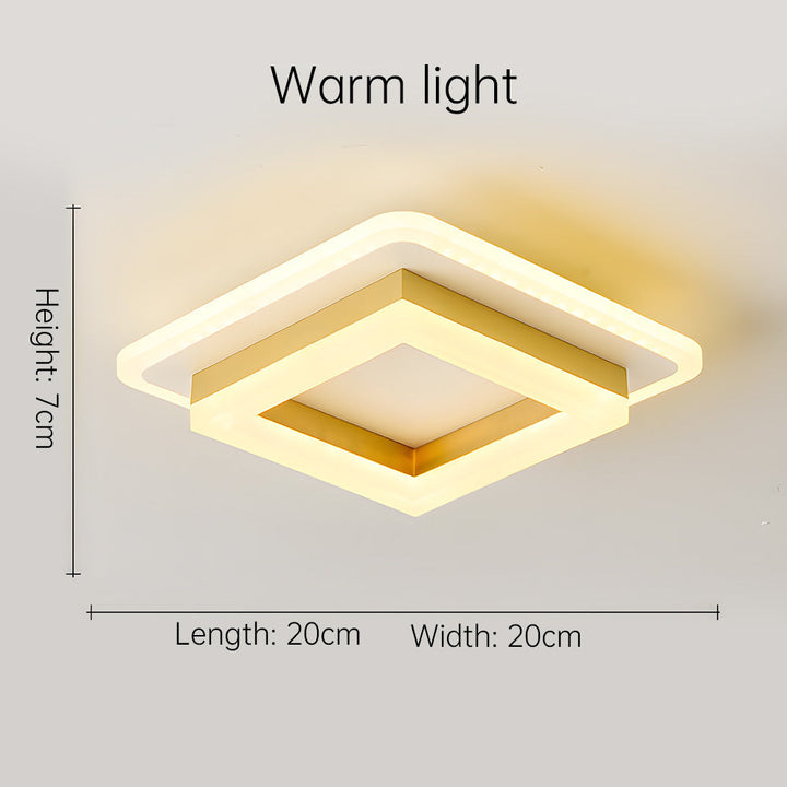 Bright modern LED ceiling lamp, adjustable for optimal illumination in hallways and living rooms.