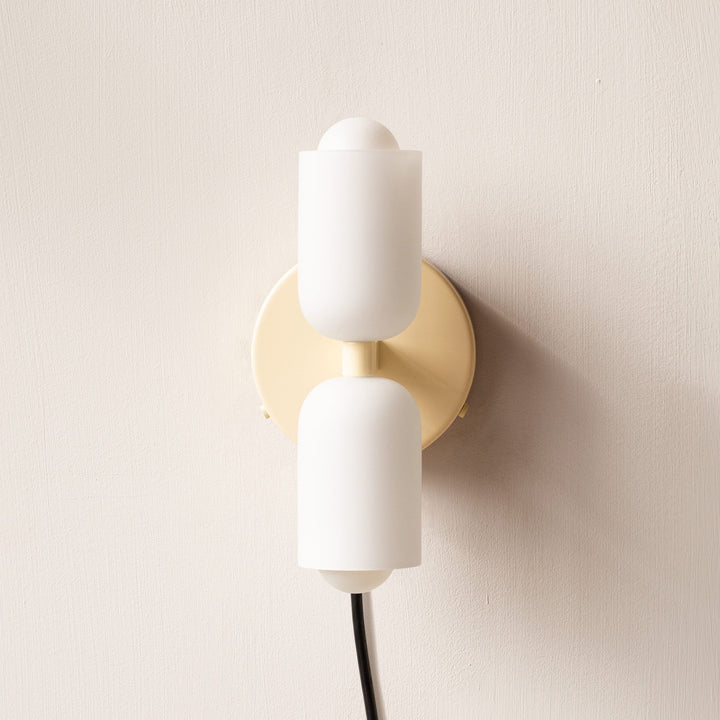 Decorative uplight downlight wall lamp, perfect for subtle living room accent lighting.