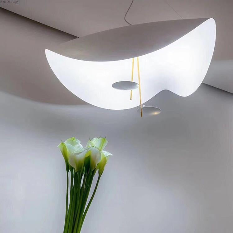 Decorative Vellburn leaf pendant light, gold modern ceiling fixture for stylish living.
