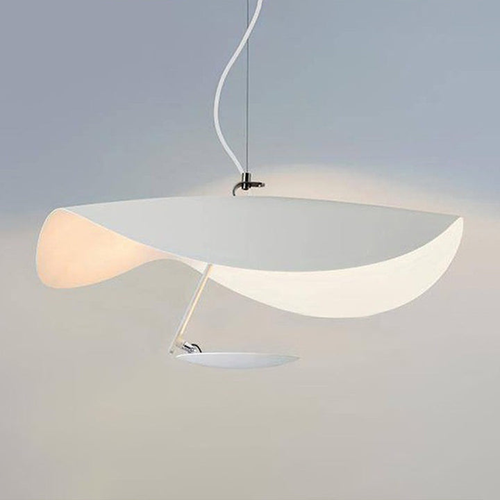Black Vellburn leaf design light, contemporary pendant ceiling fixture for stylish bedrooms.